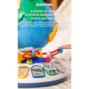 اسباب بازی کره زمین موزیکال قاره‌ها و حیوانات_بازی فکری