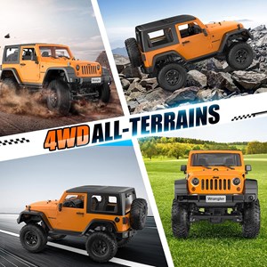ماشین کنترلی جیپ آفرود مقیاس 1:14 مدل Jeep Wrangler DOUBLE E_اسباب بازی ماشین کنترلی