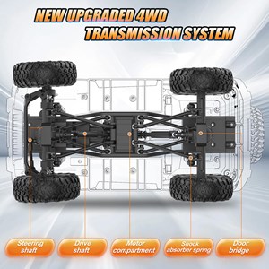 ماشین کنترلی جیپ آفرود مقیاس 1:14 مدل Jeep Wrangler DOUBLE E_اسباب بازی ماشین کنترلی