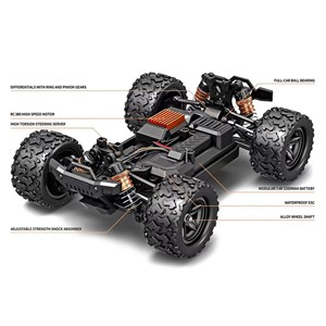 ماشین کنترلی آفرود 4WD با مقیاس 1:18 مدل Monster Truck 18304_اسباب بازی ماشین کنترلی