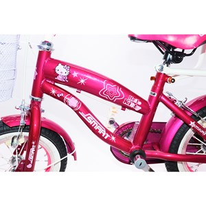 دوچرخه اورجینال کودک سایز 12 رنگ بنفش طرح کیتی مدل اسمارت Smart_اسباب بازی دوچرخه