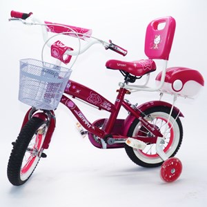 دوچرخه اورجینال کودک سایز 12 رنگ بنفش طرح کیتی مدل اسمارت Smart_اسباب بازی دوچرخه