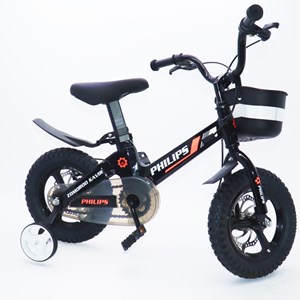 دوچرخه اورجینال کودک سایز 12 آلومینیومی رنگ مشکی مدل فیلیپس PHILIPS_اسباب بازی دوچرخه