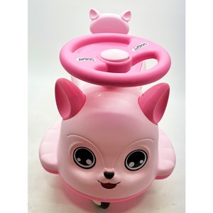 سه چرخه پلاسماکار موزیکال طرح گربه صورتی (لوپ کار) مدل 1401_2_اسباب بازی دوچرخه