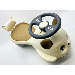 سه چرخه پلاسماکار موزیکال طرح گربه قهوه ای (لوپ کار) مدل 1401_2_اسباب بازی دوچرخه