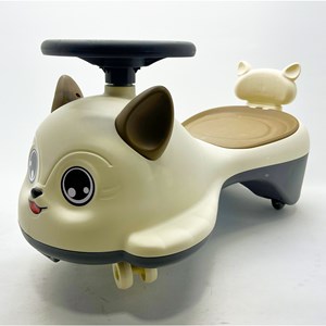 سه چرخه پلاسماکار موزیکال طرح گربه قهوه ای (لوپ کار) مدل 1401_2_اسباب بازی دوچرخه