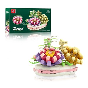 لگو دسته گل ساکولنت 301 قطعه مدل LX A527_اسباب بازی لگو