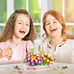 لگو دسته گل ساکولنت 301 قطعه مدل LX A527_اسباب بازی لگو