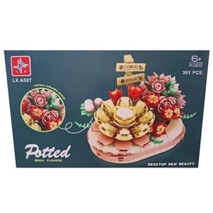 لگو دسته گل ساکولنت 301 قطعه مدل LX A527_اسباب بازی لگو