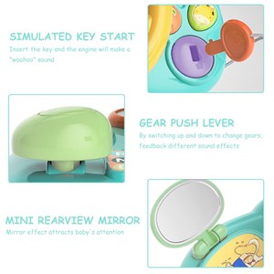 اسباب‌ بازی فرمان ماشین موزیکال رنگ آبی مدل Music Steering Wheel Toy 201_اسباب بازی نوزادی