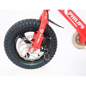دوچرخه اورجینال کودک سایز 12 آلومینیومی رنگ قرمز مدل فیلیپس PHILIPS_اسباب بازی دوچرخه