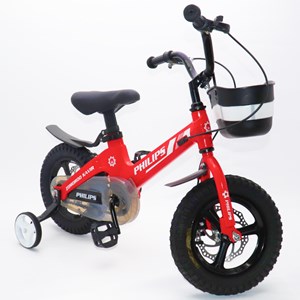 دوچرخه اورجینال کودک سایز 12 آلومینیومی رنگ قرمز مدل فیلیپس PHILIPS_اسباب بازی دوچرخه