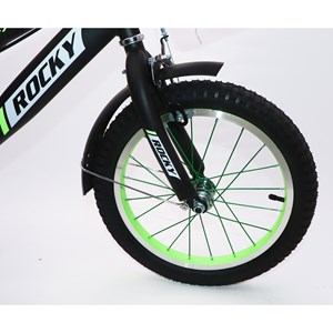 دوچرخه اورجینال کودک سایز 16 رنگ سبز مدل راکی ROCKY 16_اسباب بازی دوچرخه