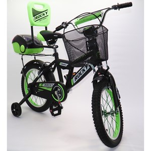 دوچرخه اورجینال کودک سایز 16 رنگ سبز مدل راکی ROCKY 16_اسباب بازی دوچرخه