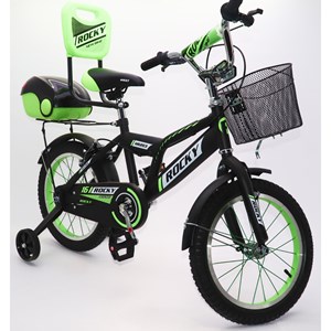 دوچرخه اورجینال کودک سایز 16 رنگ سبز مدل راکی ROCKY 16_اسباب بازی دوچرخه