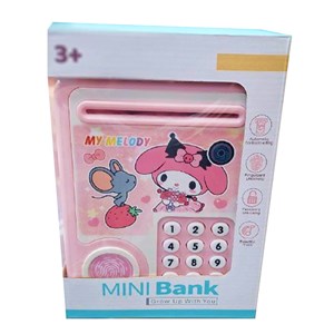 گاوصندوق اثر انگشتی رمز دار باتری خور طرح ملودی مدل MINI BANK 313_اسباب بازی مشاغل