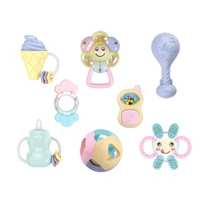 جغجغه رنگارنگ 8 عددی هانگر مدل HE0122 Huanger_اسباب بازی نوزادی