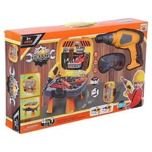 ست جعبه ابزار کارگاهی 4 در 1 کیفی کودک Tools Case 4 in 1-اسباب بازی مشاغل