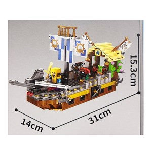 لگو ماینکرافت دزدان دریایی 724 قطعه مدل Minecraft My World MG1100_اسباب بازی لگو