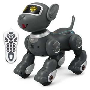 سگ رباتیک هوشمند طوسی با سنسور و کنترل مدل Programmable Robot Dog Toy 1536_اسباب بازی ربات