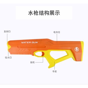 تفنگ اسباب بازی آب پاش شارژی با مکش خودکار مدل Electric Water Gun 6695_اسباب بازی تفنگ
