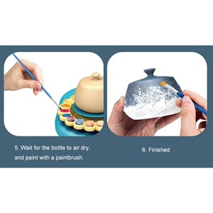 چرخ سفالگری کودک با پدال شارژی طرح دایناسور_اسباب بازی مشاغل