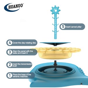 چرخ سفالگری کودک با پدال شارژی طرح دایناسور_اسباب بازی مشاغل