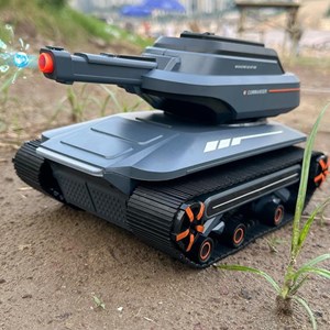 تانک کنترلی شارژی موزیکال با قابلیت پرتاپ تیر ژله ای کد 6615_اسباب بازی ماشین کنترلی