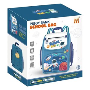 قلک مدل كوله پشتي رمزدار موزیکال طرح فضانورد School Bag Cash Box Musical_کیف و کوله پشتی