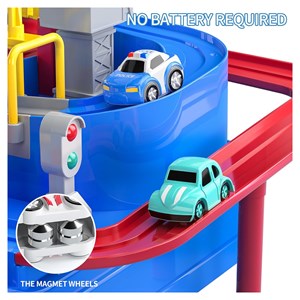 کیت ماشین بازی همراه با هلیکوپتر و 2 عدد ماشین_اسباب بازی ماشین