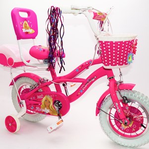 دوچرخه شهری کودک سایز 12 طرح باربی مدل راکی ROCKY 12R210_اسباب بازی دوچرخه