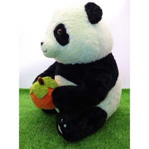 عروسک پولیشی اورجینال خرس پاندا بزرگ فندق بدست 70 سانتی_اسباب بازی عروسک دخترانه