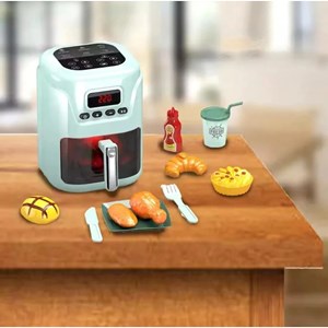 اسباب بازی سرخ کن هواپز موزیکال و چراغدار با لوازم جانبی مدل 1012 Air Fryer_اسباب بازی لوازم خانگی