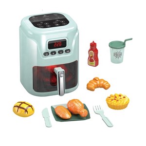 اسباب بازی سرخ کن هواپز موزیکال و چراغدار با لوازم جانبی مدل 1012 Air Fryer_اسباب بازی لوازم خانگی