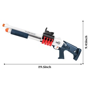 تفنگ اسباب بازی دولول پوکه پران تیر اسفنجی مدل Soft Bullet Toy Gun 2027_اسباب بازی تفنگ