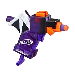 تفنگ اسباب بازی نرف Nerf با تیر اسفنجی مدل ماینکرافت Minecraft رنگ بنفش_اسباب بازی تفنگ