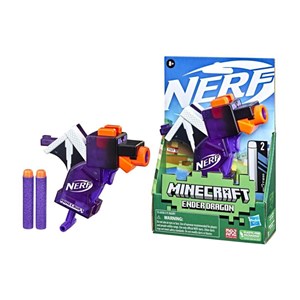 تفنگ اسباب بازی نرف Nerf با تیر اسفنجی مدل ماینکرافت Minecraft رنگ بنفش_اسباب بازی تفنگ