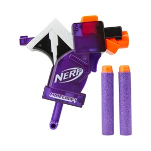 تفنگ اسباب بازی نرف Nerf با تیر اسفنجی مدل ماینکرافت Minecraft رنگ بنفش_اسباب بازی تفنگ