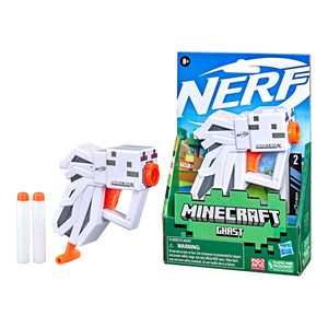 تفنگ اسباب بازی نرف Nerf با تیر اسفنجی مدل ماینکرافت Minecraft رنگ سفید_اسباب بازی تفنگ