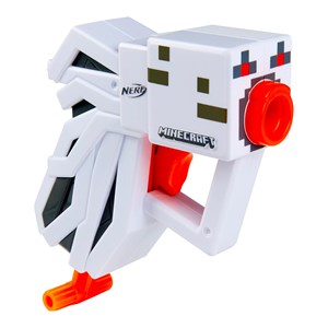 تفنگ اسباب بازی نرف Nerf با تیر اسفنجی مدل ماینکرافت Minecraft رنگ سفید_اسباب بازی تفنگ