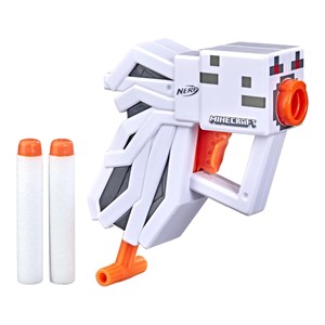 تفنگ اسباب بازی نرف Nerf با تیر اسفنجی مدل ماینکرافت Minecraft رنگ سفید_اسباب بازی تفنگ