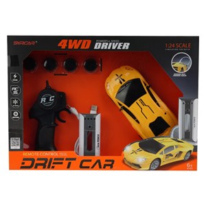 ماشین کنترلی دریفت با ایستگاه شارژ و چرخ‌ های قابل تعویض_اسباب بازی ماشین کنترلی