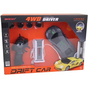 ماشین کنترلی دریفت با ایستگاه شارژ و چرخ‌ های قابل تعویض_اسباب بازی ماشین کنترلی