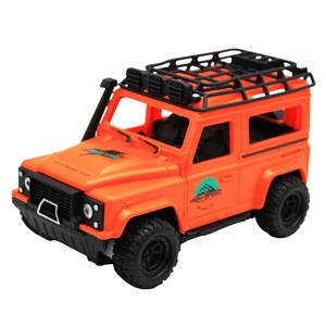 ماشین کنترلی شارژی جیپ آفرود چراغدار Crazy Go رنگ نارنجی_اسباب بازی ماشین کنترلی