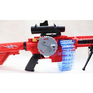 تفنگ اسباب بازی رگباری شارژی تیر اسفنجی همراه با دوربین_اسباب بازی تفنگ