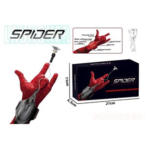 دستکش اسپایدرمن شارژی تار پرتاب کن همراه با لیزر (مرد عنکبوتی)_اسباب بازی تفنگ
