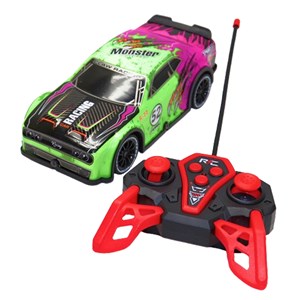 ماشین کنترلی مسابقه‌ای دودزا مقیاس 1:22 رنگ سبز مدل Sport Cars 3714_اسباب بازی ماشین کنترلی