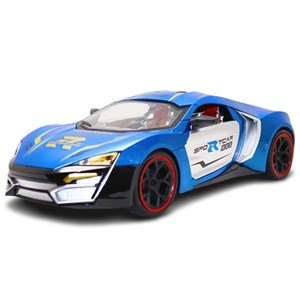 ماشین کنترلی شارژی اسپرت مقیاس 1:10 چراغدار رنگ آبی کد 0855_اسباب بازی ماشین کنترلی