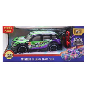 ماشین کنترلی مسابقه‌ ای دودزا مقیاس 1:22 رنگ بنفش مدل Sport Cars 3714_اسباب بازی ماشین کنترلی