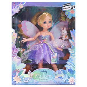 عروسک باربی تمام مفصلی 30 سانتی با لباس فرشته کد 161_اسباب بازی عروسک دخترانه